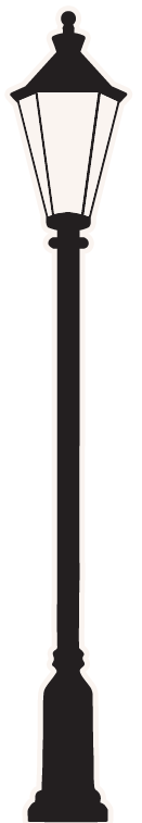 Classic black street lamp silhouette – Dentist Wenatchee WA Simple black silhouette illustration of a vintage street lamp on a white background – Dentist Wenatchee WA